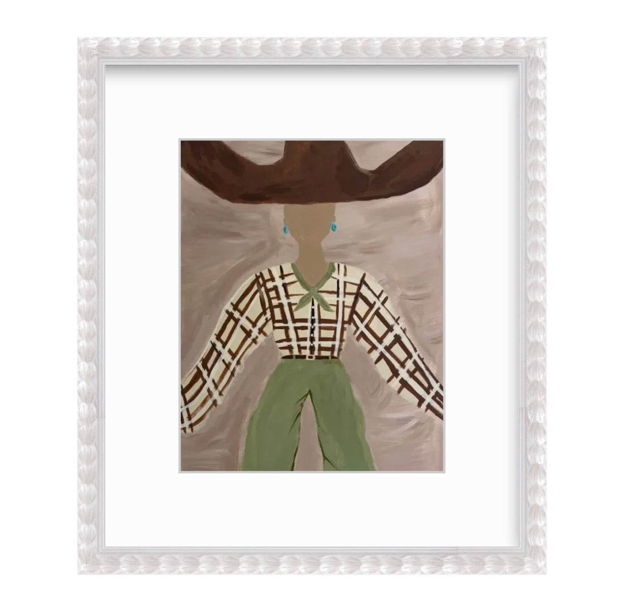 The Plaid Cowgirl Print